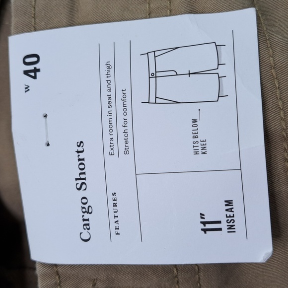 Good fellow & Co. Beige Cargo Shorts Men's Size 40 Inseam 11" - Picture 11 of 11